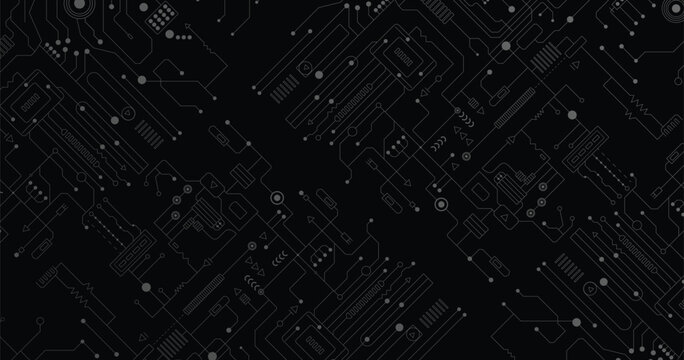 Printed Circuit Board (PCB) Design Illustration