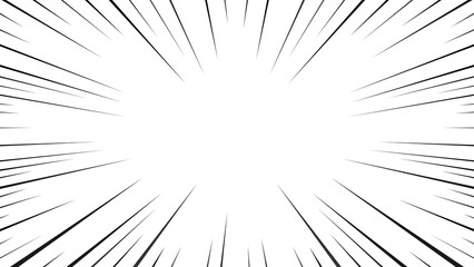 Speed lines background. An effect for a manga or comic book. Anime. © Irina