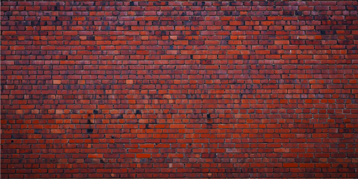 Old grunge red brick wall texture featuring a dirty weathered stone pattern and solid masonry construction for an abstract building architecture background