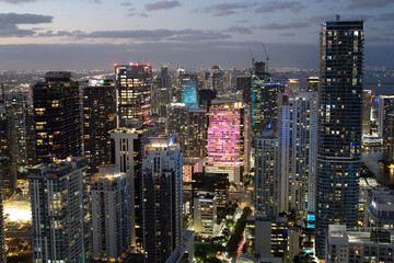 Obraz premium Downtown Miami at Night