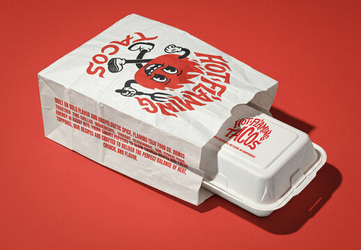 Takeout Food Packaging Mockup