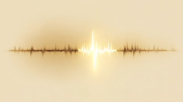 vital. Abstract representation of a heartbeat line on a smooth gold and white gradient. STEM education sheets, lab safety posters, designed for STEM education and laboratory safety posters.
