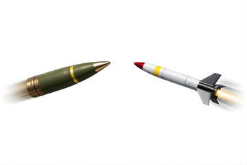 Naklejka premium Impact Imminent: Shell vs. Interceptor