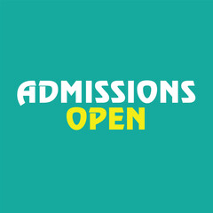 Fototapeta premium admission open banner social media post template school college university
