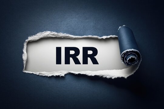 IRR acronym for Internal Rate of Return, a key financial metric