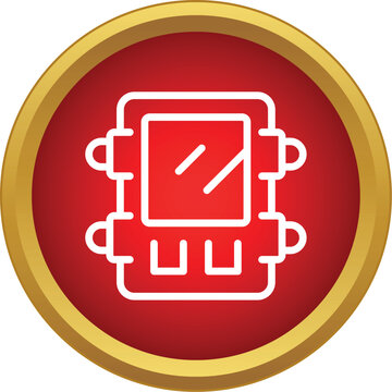 Icon presenting a bomb device with a visible screen and attached detonator