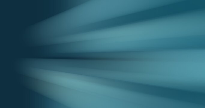 Abstract teal radial motion blur background with dynamic light rays. Energetic gradient zoom effect for futuristic technology and modern digital art
