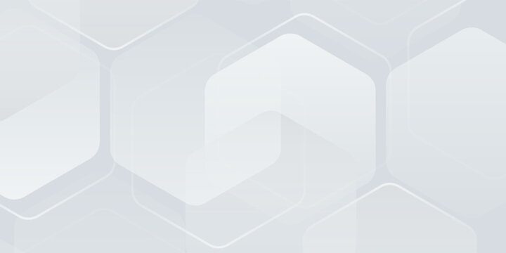 White background abstract art vector illustration with hexagon shape