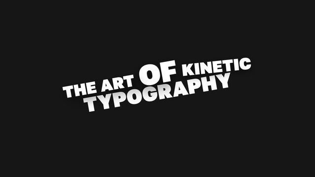Dynamic Kinetic Text Animation 05