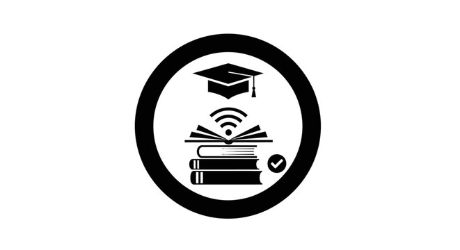 Education Learning Academic Icon Symbol.