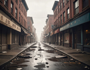 Obraz premium Forgotten Main Street