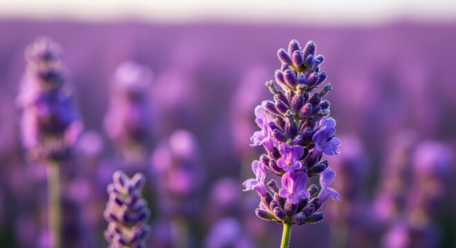 Lavender Field in Bloom - A Purple Haze.