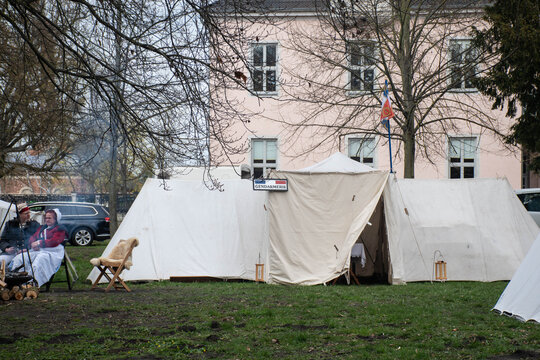 reenactment napoleon m&ouml;ckern gefecht kanone vorderlader