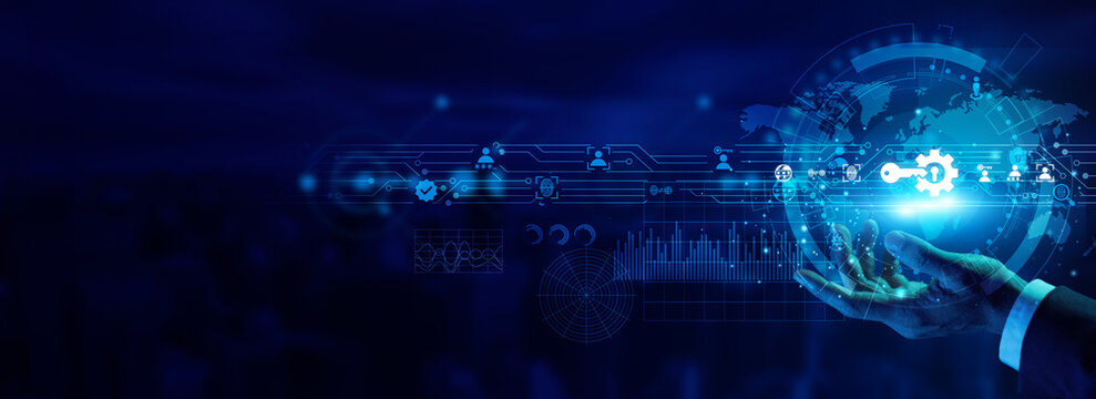 Security admin hand hold secure access management protocols for data safety. Strict identity verification prevents unauthorized entry. System protection remains a top priority for firms.