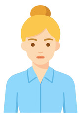 Fototapeta premium Person Silhouette Vector Icon Flat Design Illustration