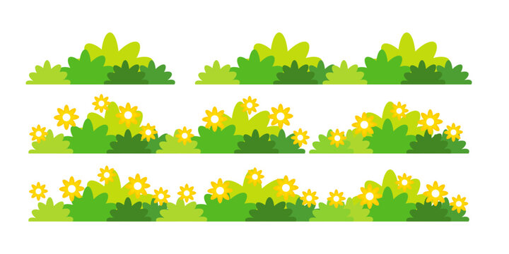 green grass illustration, sustainable grass nature, grass design in flat style