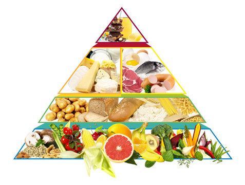 Food Pyramid - Transparent PNG Background