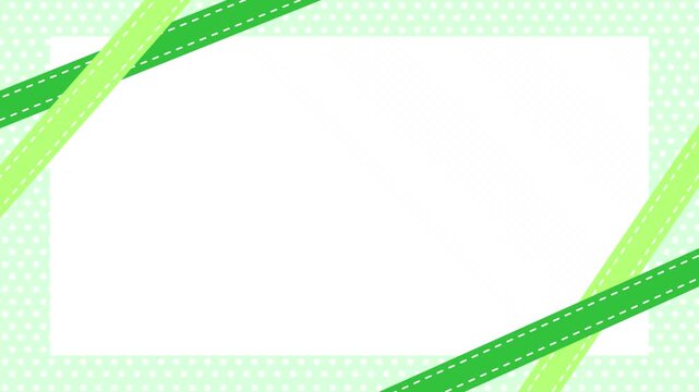 Cute ribbon and checkered frame background