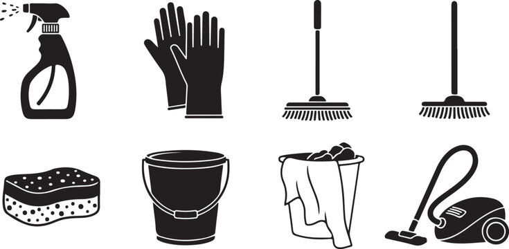 Black and white of barber shop tools and accessories scissors comb hair clipper straight razor