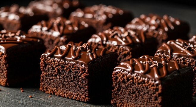 Fudgy Keto Brownies with Dark Chocolate Drizzle