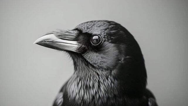 close up of a crow