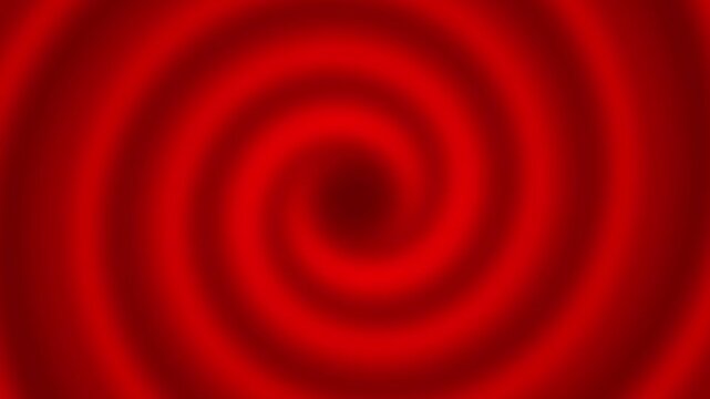 Abstract red spiral blur illusion rotating loop animated background