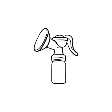 Manual Breast Pump Line Art