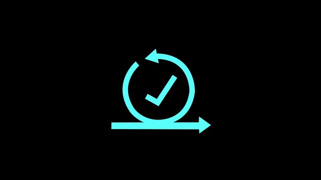 Agile management, the principles of agile software development tick mark and lean management to various management processes, product development lifecycle and project management.4k motion video.
