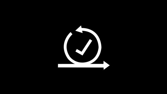 Agile management, the principles of agile software development tick mark and lean management to various management processes, product development lifecycle and project management.4k motion video.