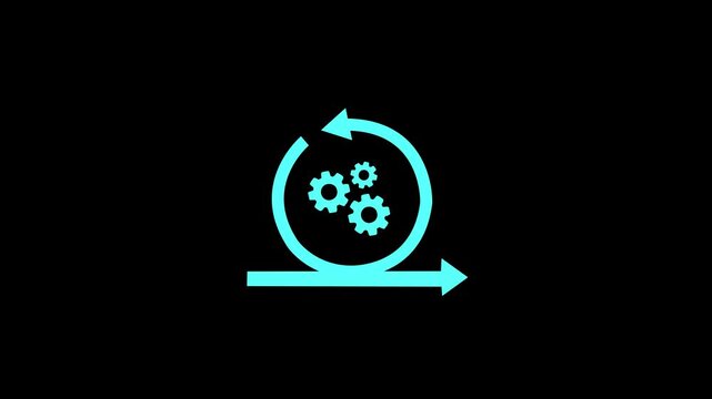Agile management, the principles of agile software development and lean management to various management processes, product development lifecycle and project management.4k motion video.