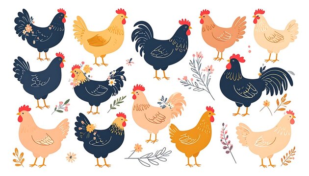 Poultry garden gathering