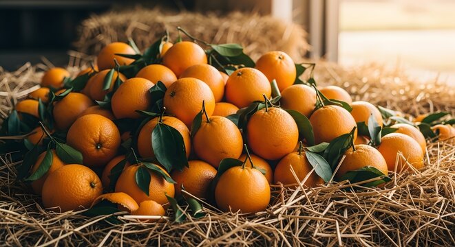 oranges on a farm