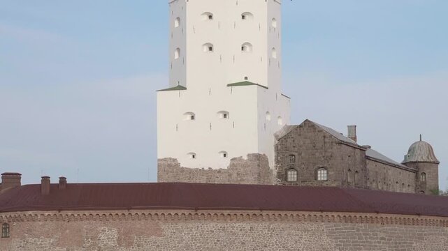 Old Stone Castle With Green Dome Overlooking Tranquil Harbor Captures Historic And Architectural Beauty . Creative