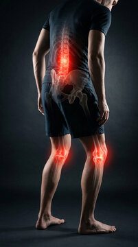 Lower Body Pain Medical Concept