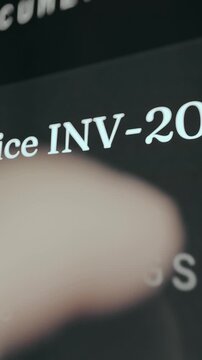 Company invoice alert showing payment due date and the amount to be paid