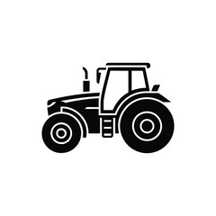 Obraz premium Black and white of a vintage tractor with large rear wheels farm equipment agricultural machinery