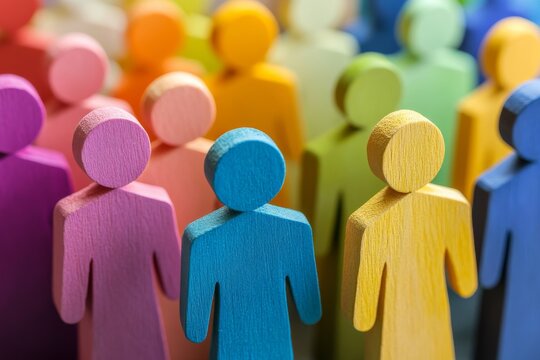 Diverse figures represent unity and collaboration in business and leadership settings for better workplace inclusion