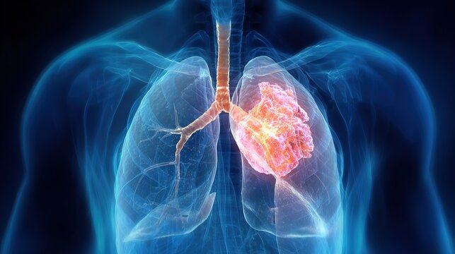 Lung cancer is a serious malignant respiratory disorder causing persistent cough, chest pain, breathing difficulty and physical fatigue. Major risk factors include long-term smoking, air pollution, 