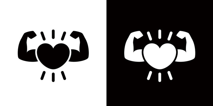 A logo mark representing physical and mental health.