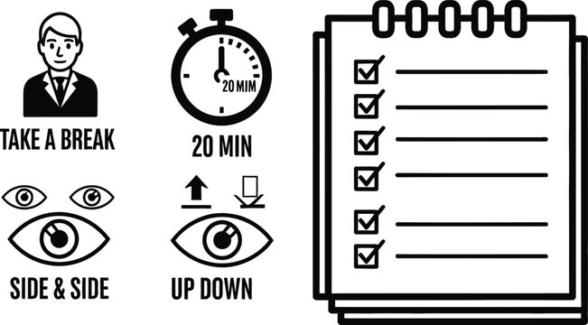 Eye Exercise Routine: Break, Side-to-Side, Up-Down Movements for Vision Health