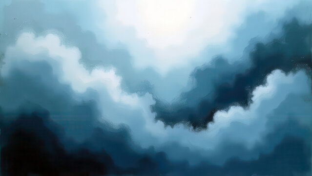 Blue cloud like abstract