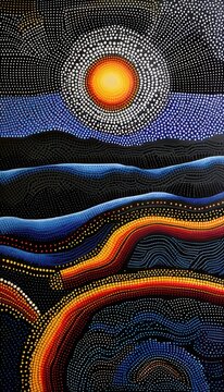 Color dots make this landscape