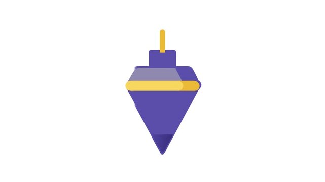 Vector illustration of a plum bob for construction and measuring