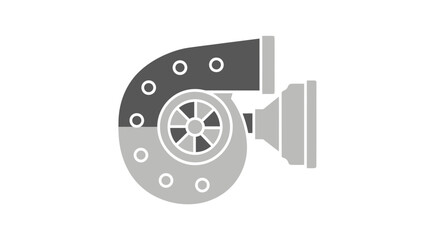 Fototapeta premium Automotive Turbocharger Component Illustration