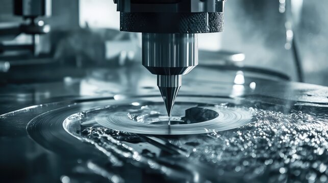 Advanced precision edm machining creating intricate metal components