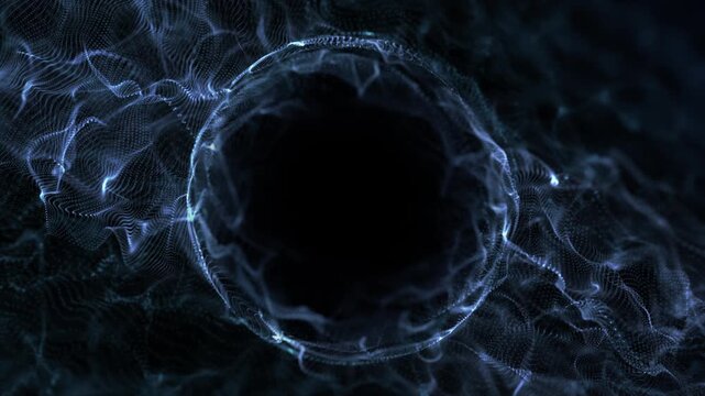 Blue Circular Particles Loop