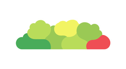 Obraz premium Abstract Green Plant and Leaf Shapes