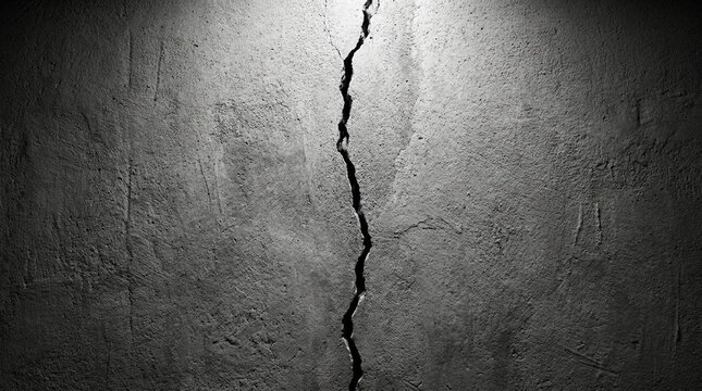cracked concrete wall with dramatic lighting