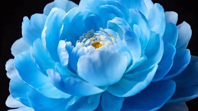 Blue flower with layered petals