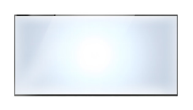 glare reflection on screen clipping path isolated on transparent png